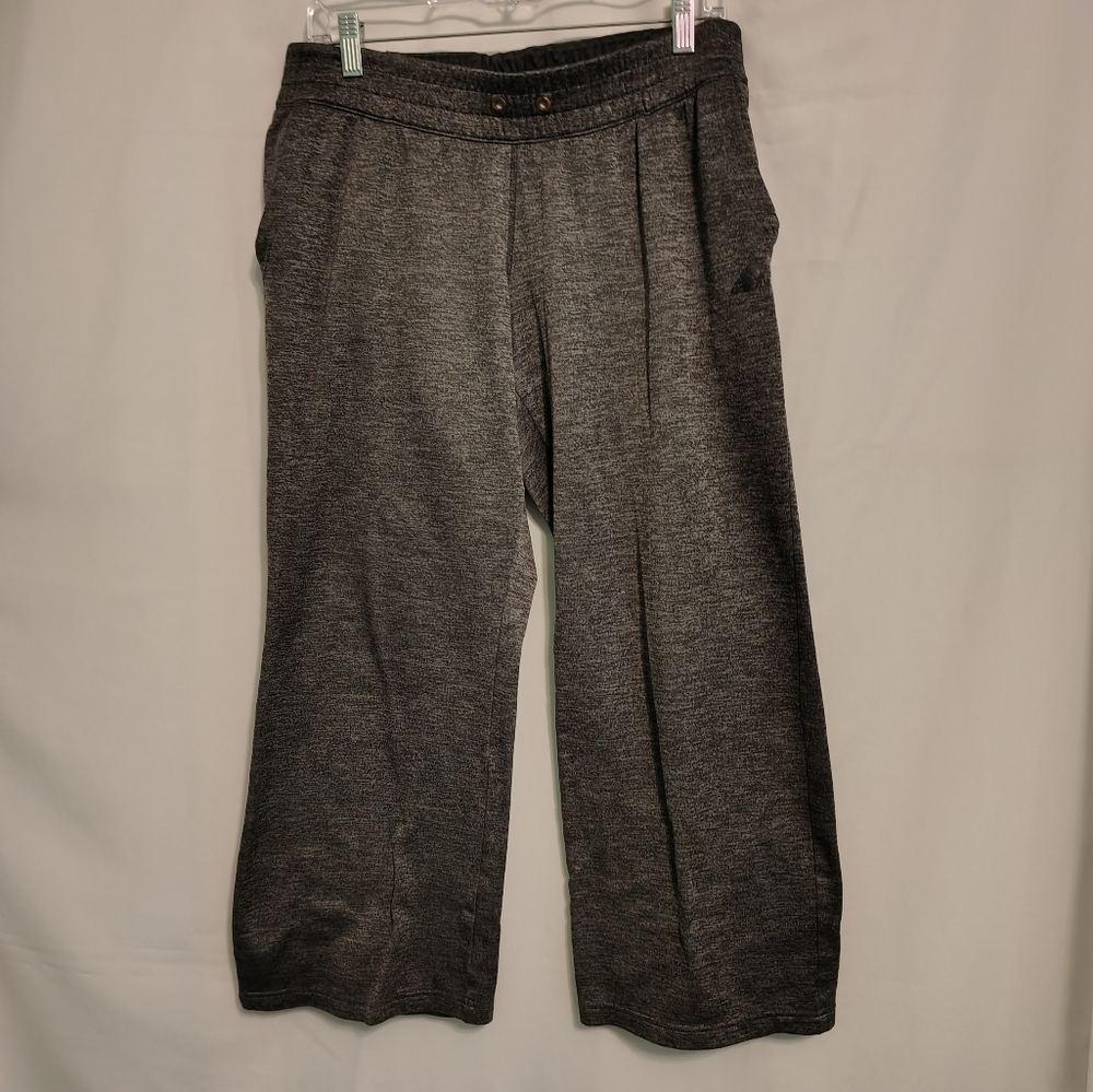 Adidas Boys Gray Wide-Leg Sweatpants Size 16